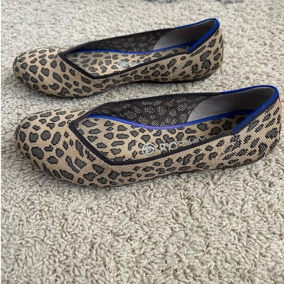 Rothy's Rothys The Flat Leopard Print Ballet Flat 8.5 - Picture 3 of 5